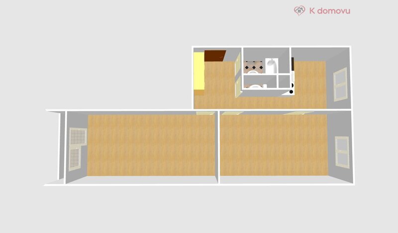Prodej bytu 2+1 na ulici Jana Masaryka, Hradec Králové - 2