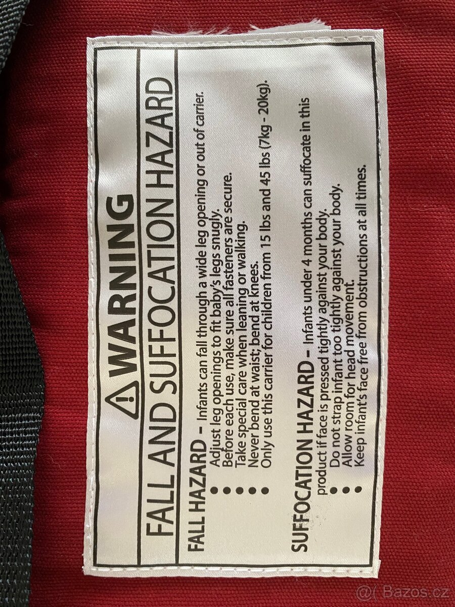 Nosítko Tula do 20kg, jako nové - 2