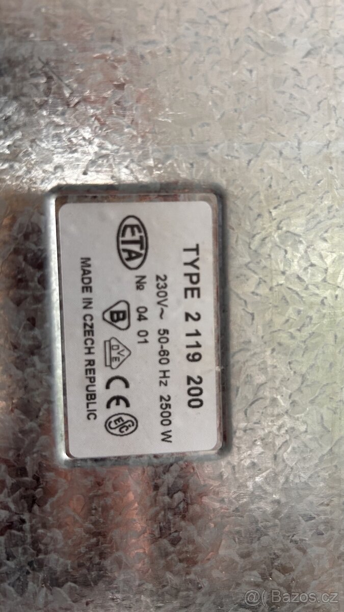 Dvouplotýnkový vařič Eta 2119 - 2