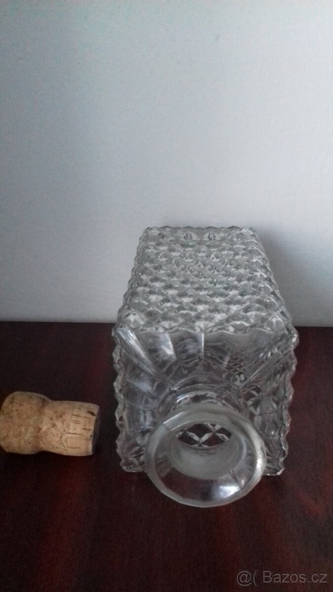 Karafa, křišťál, nová, dekorace - 2