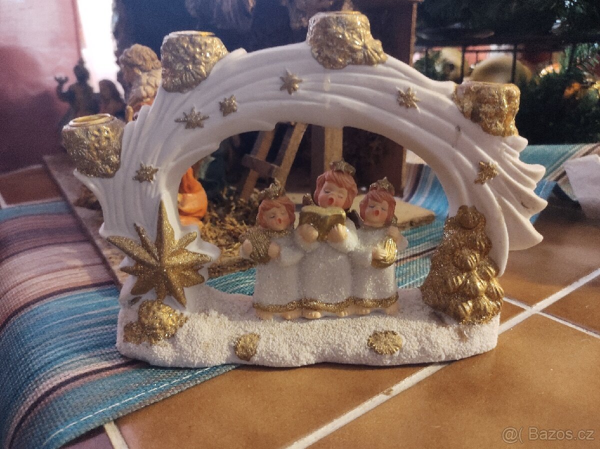 Vánoční svícen 15/20 cm - 2