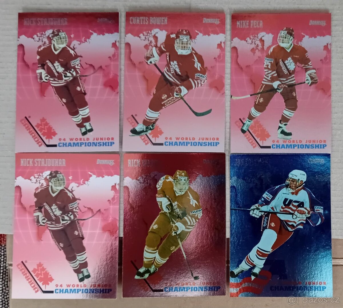 Hokejové karty, 1993-95 WJCH junioři - 2