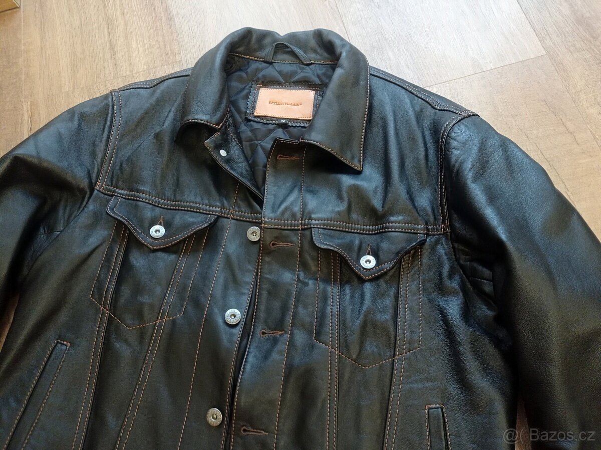 Kožená bunda z jehnětiny - M - jako nová - 2