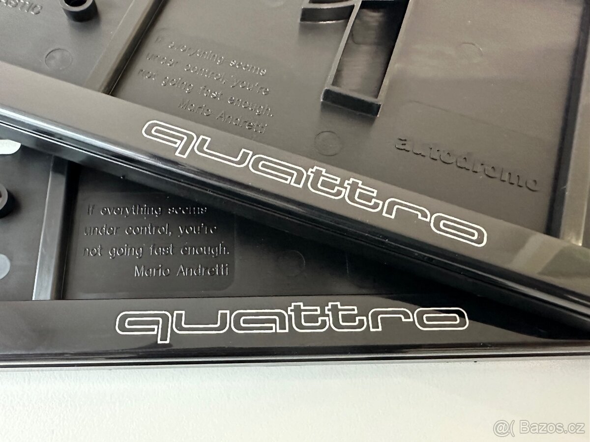 Audi Quattro podložky pod SPZ - 2