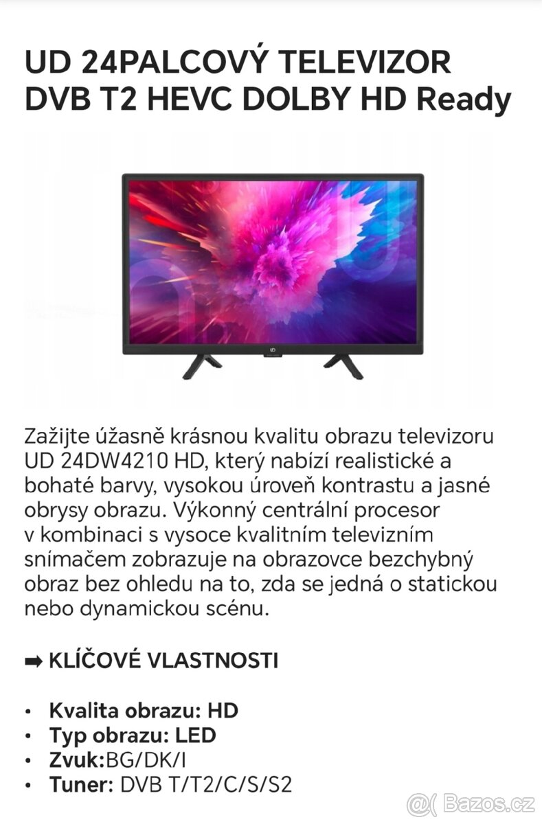 Televizor UD model 24DW4210 - 2