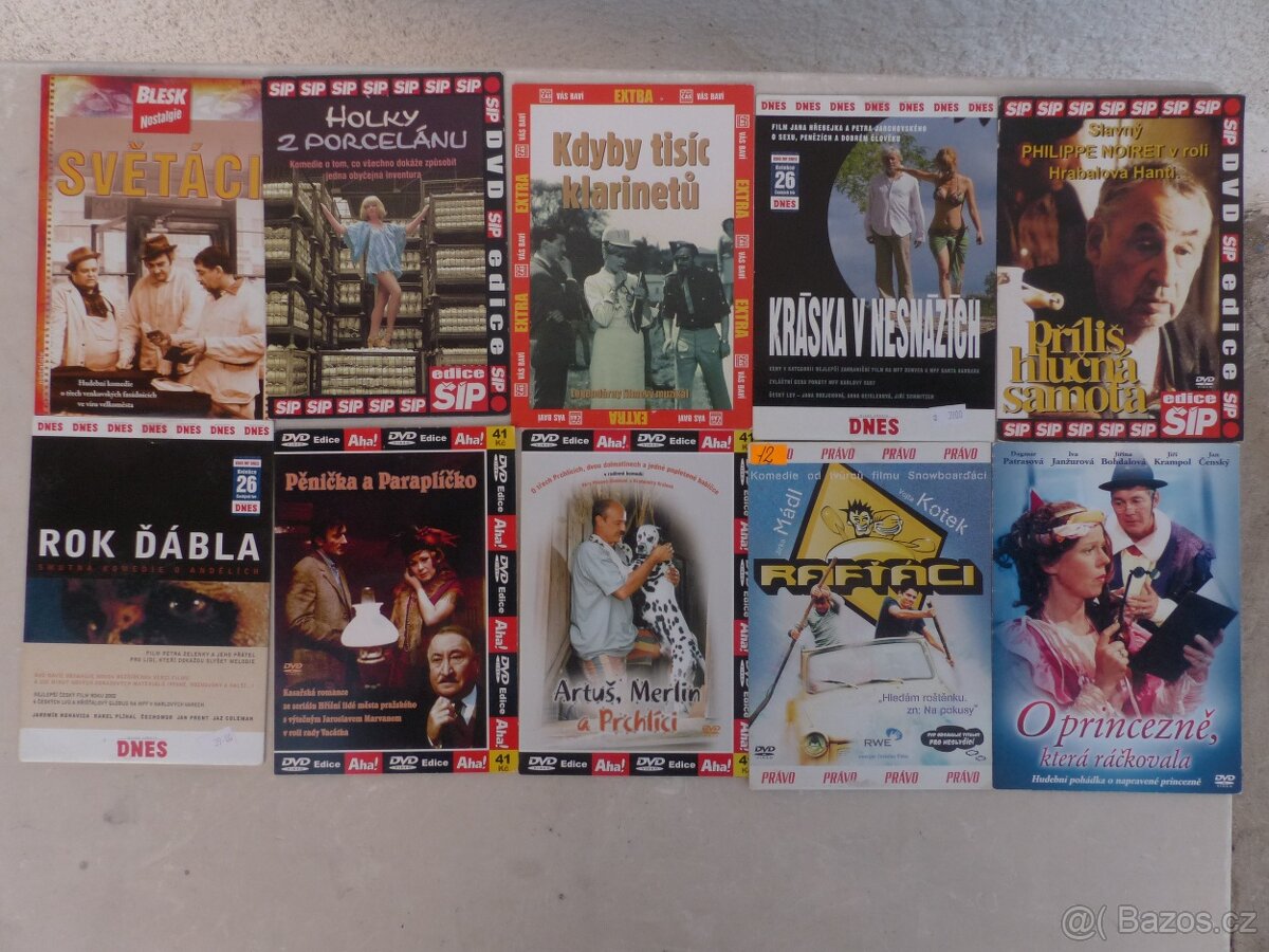 České DVD filmy á 9,- Kč - viz foto - 2