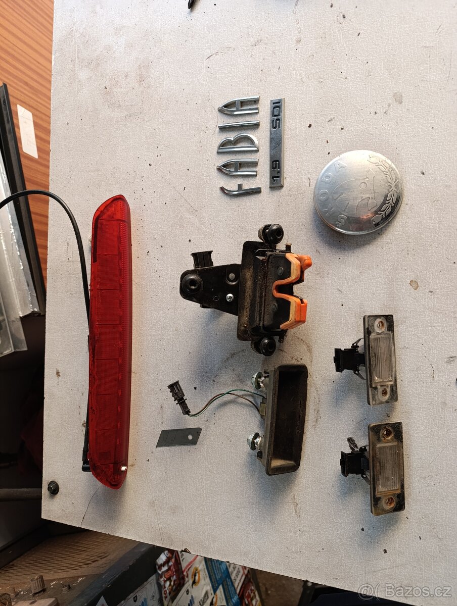 Díly zadních dveří fabia 1 - 2