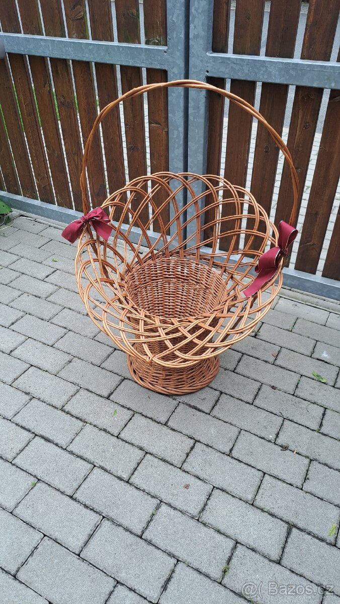Proutěný dárkový koš velký - 2