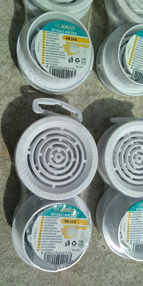 Větrací mřížky průměr 50 mm - 2