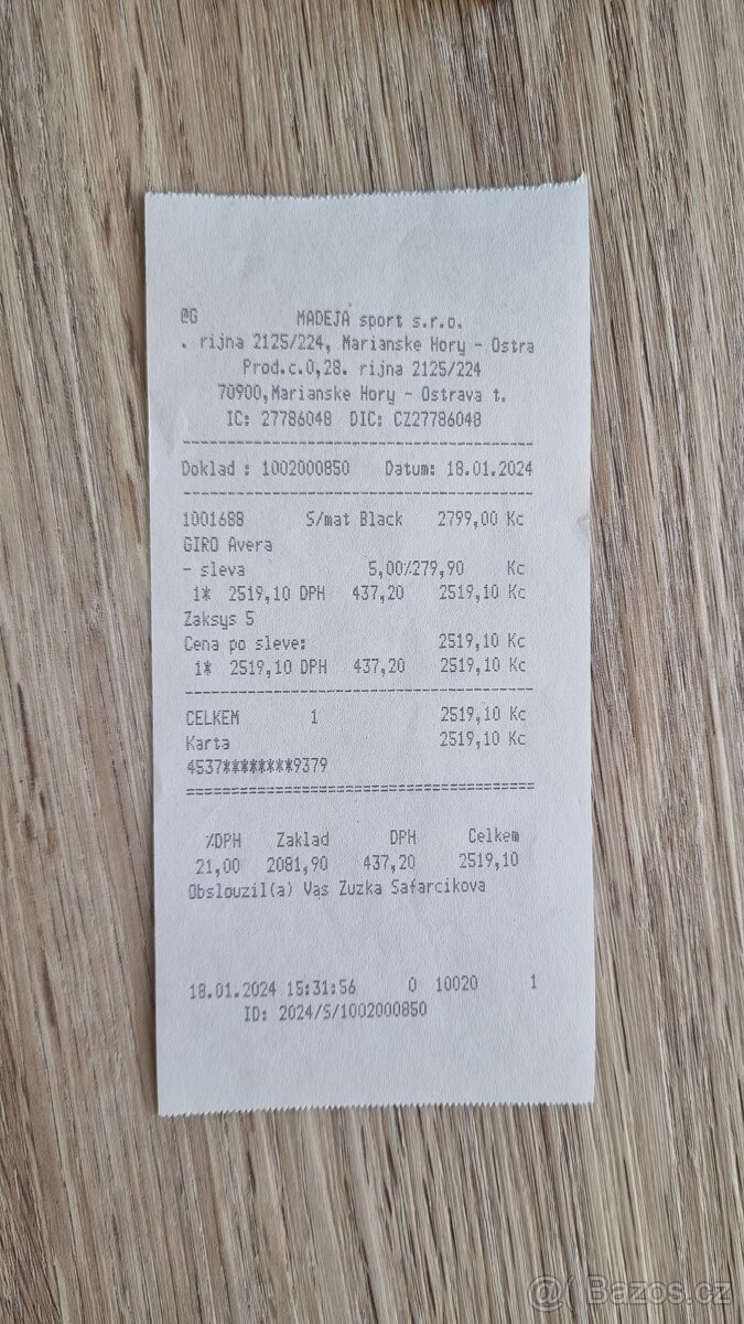 Helma giro vel. 52-55,5 cm v záruce (dámská x dívčí) - 2