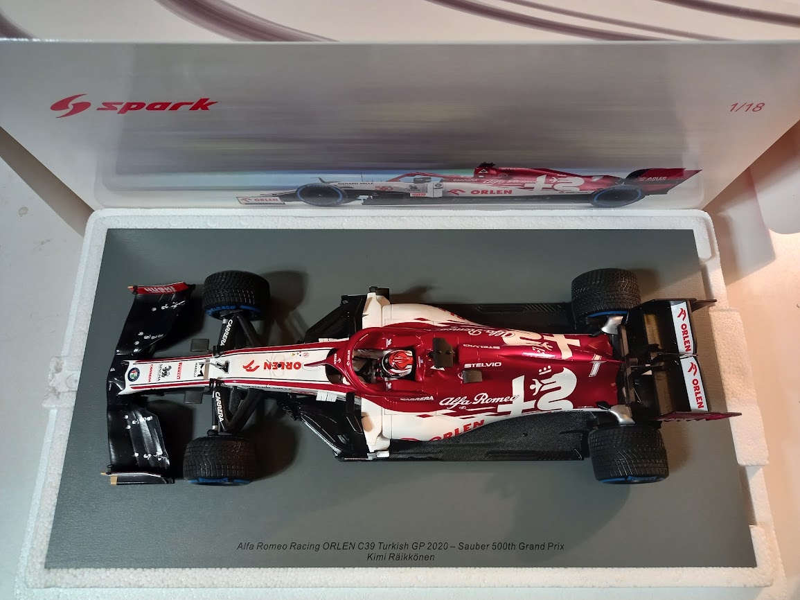 GP Č.500 TÝMU F1 SAUBER ALFA ROMEO C39 2020 RAIKKONEN SPARK - 2
