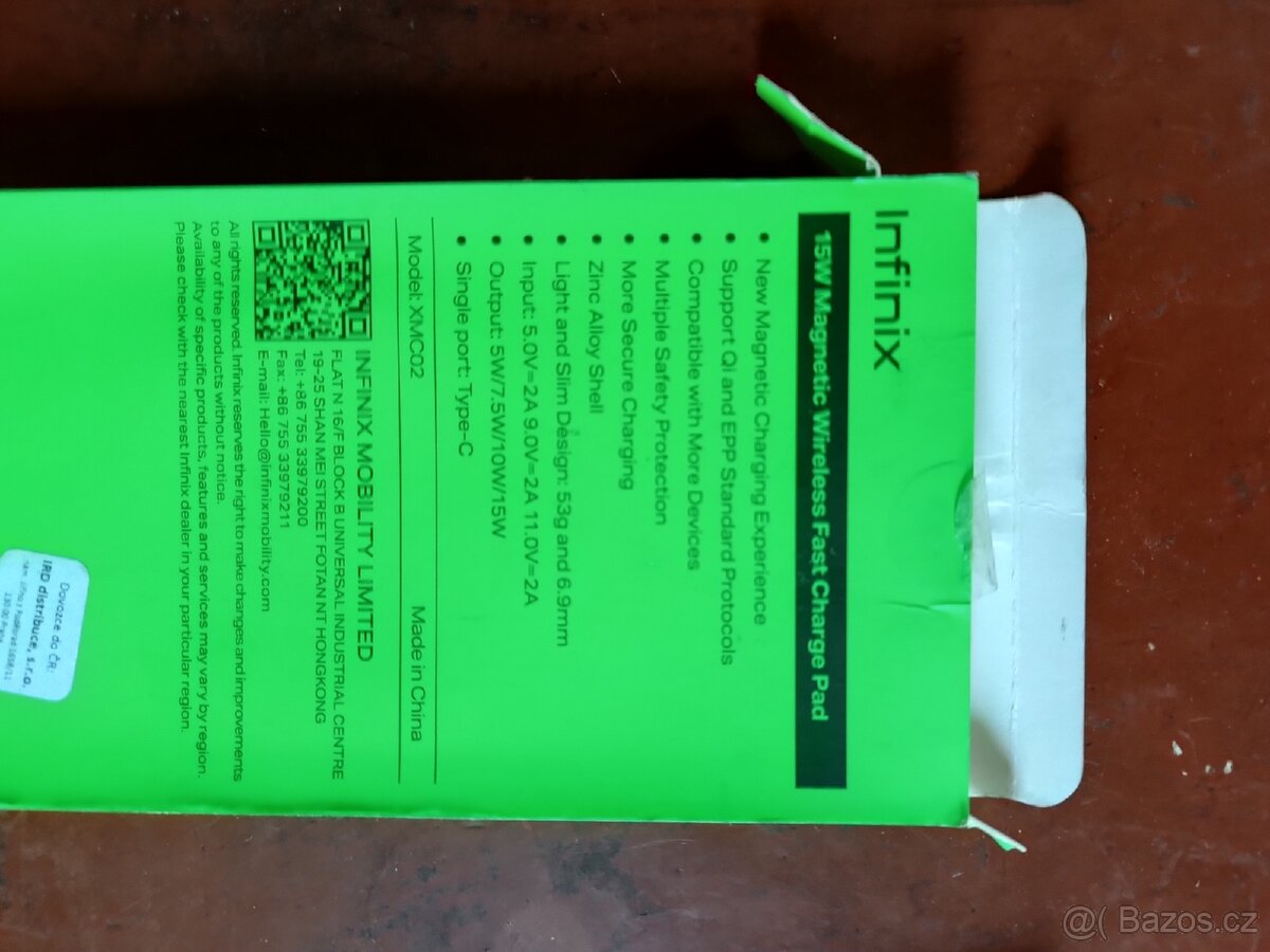 Bezdrátová nabíječka 15w INFINIX - 2