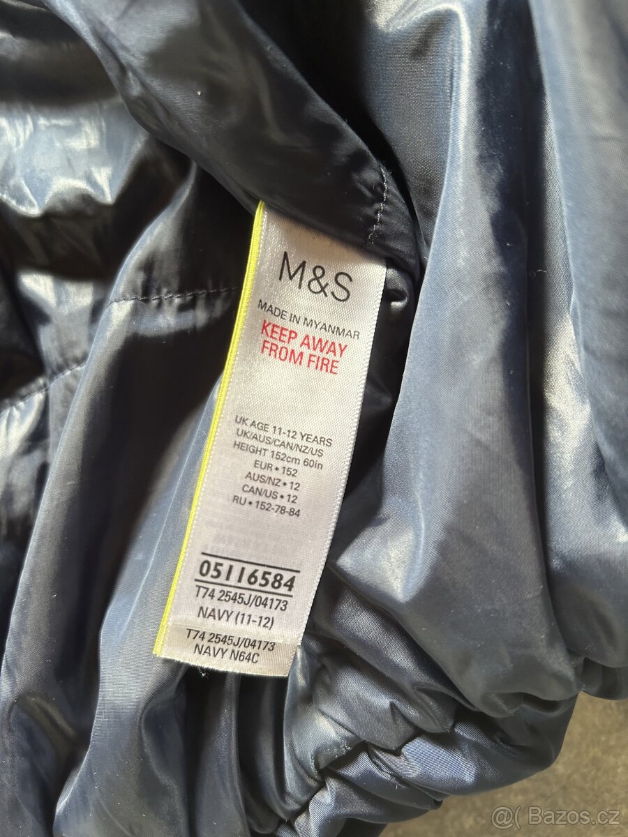 Zimní dívčí bunda, velikost 152 (12-13 let) - 2