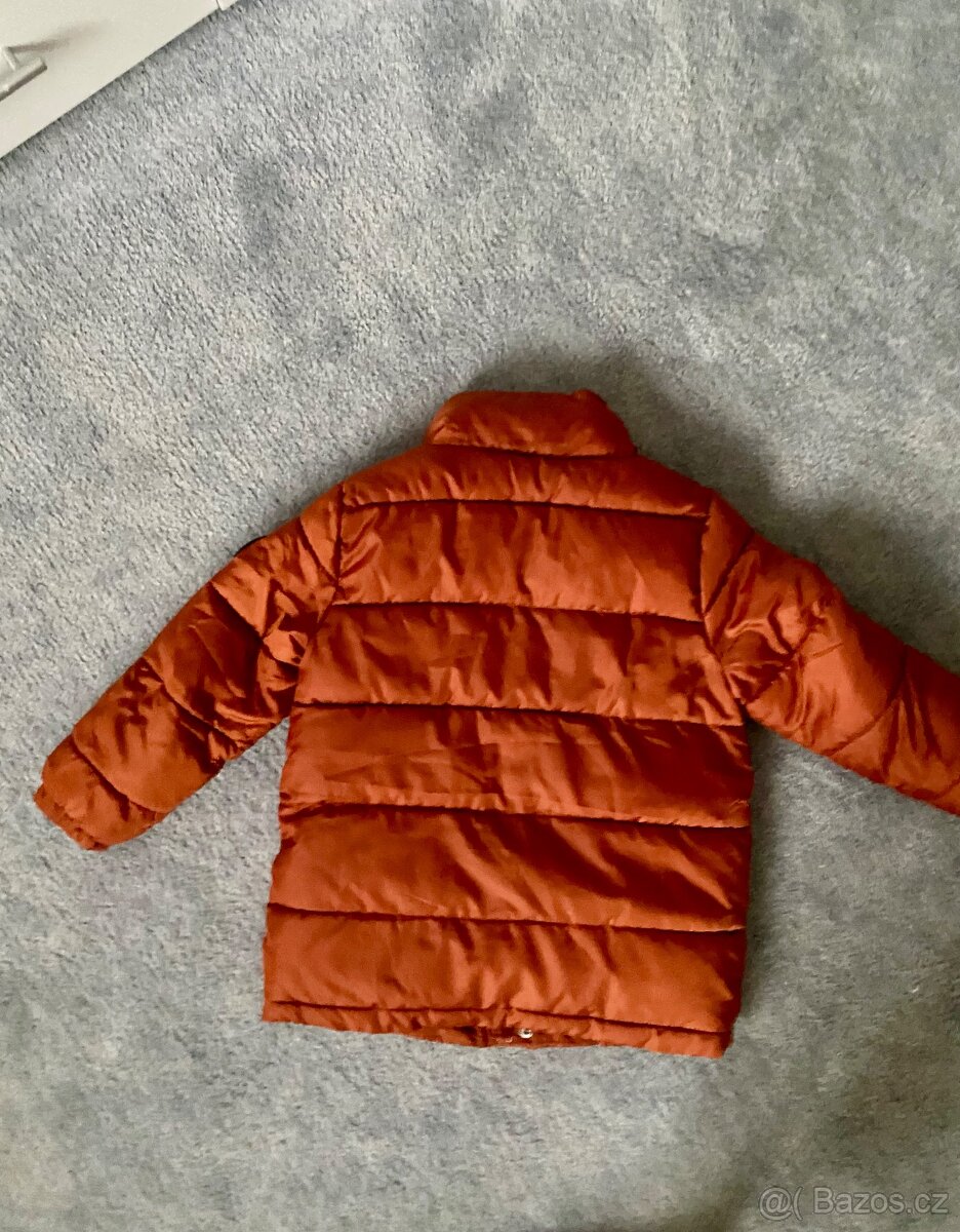 Chlapecká bunda cihlová 116/122 - 2