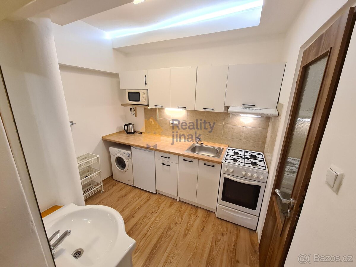 Pronájem cihlového bytu 1+1, 24 m2, dvorek, sklep, ul. Vodní - 2