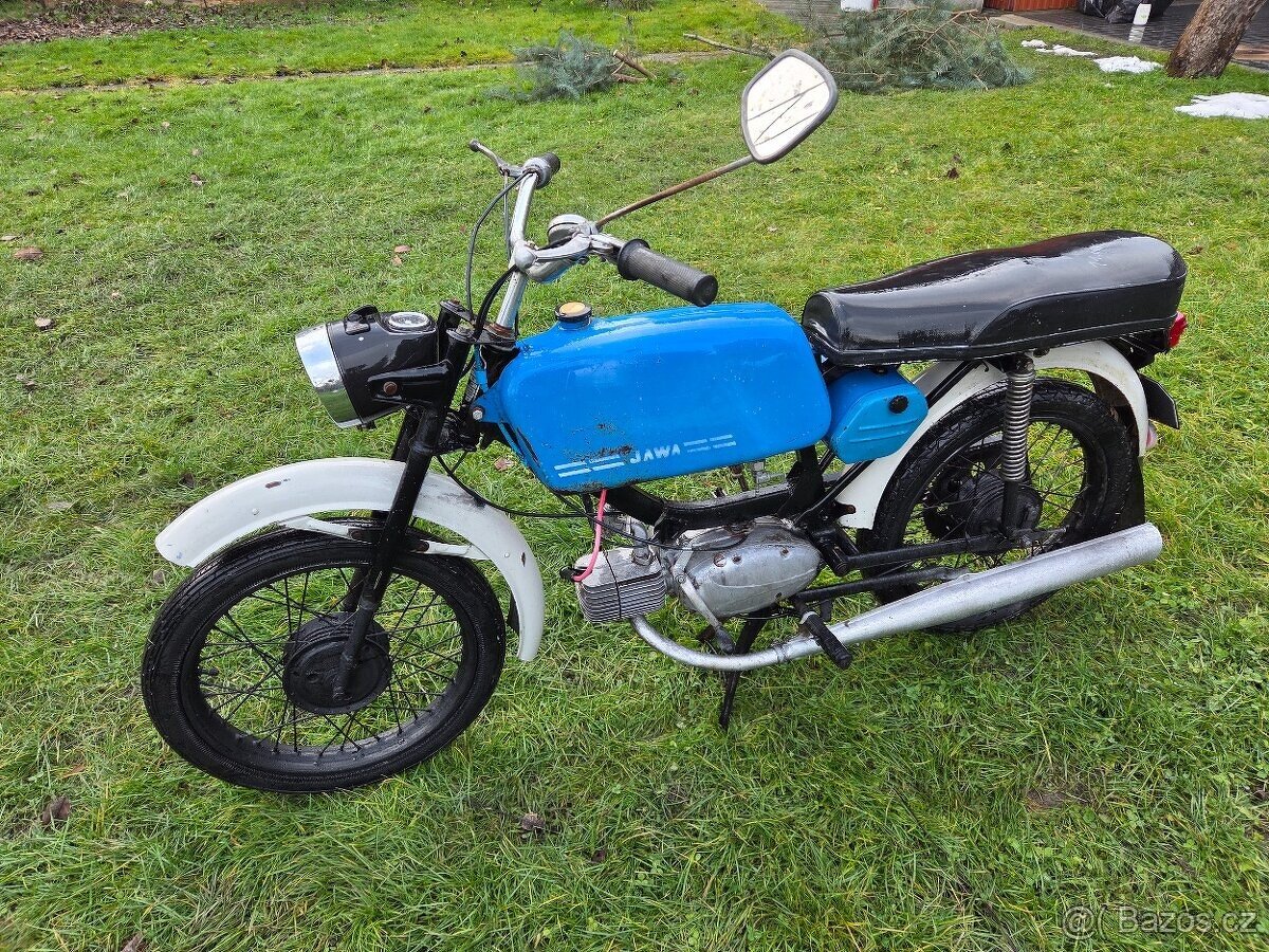Jawa 23 Mustang bez TP, modrý původní 2. - 2