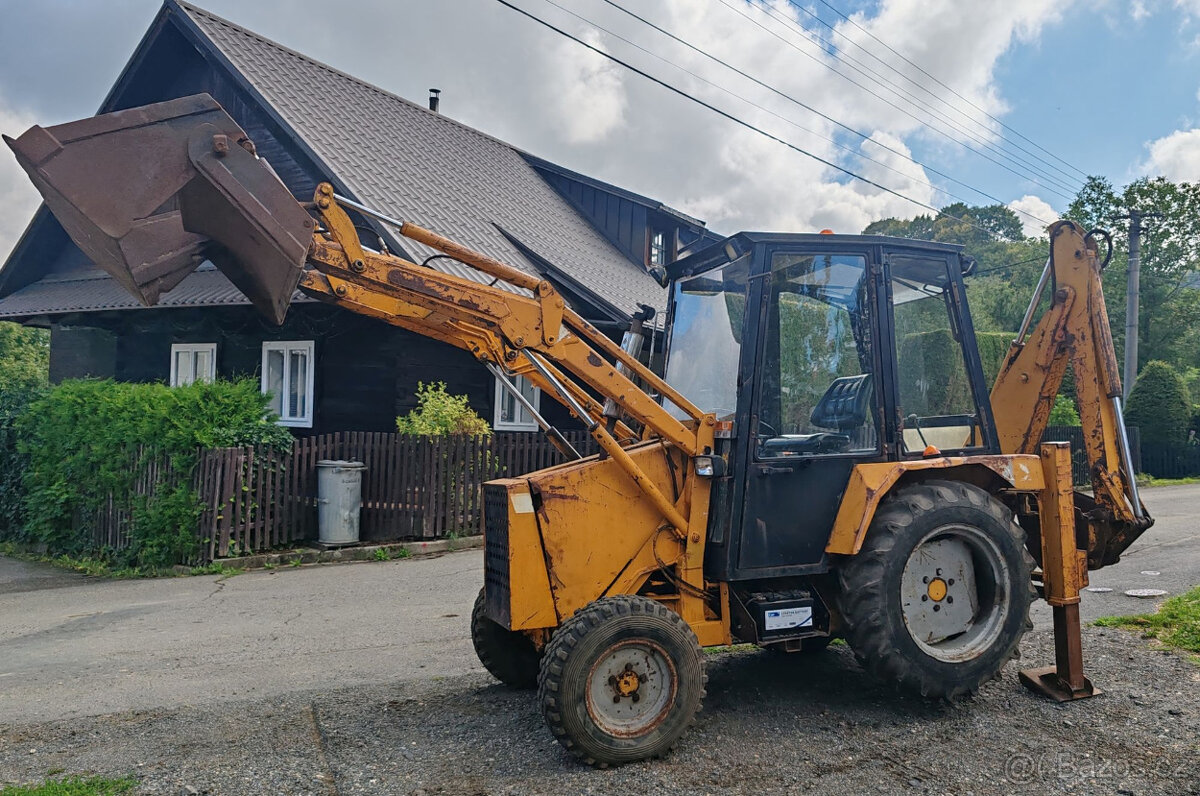 traktor bagr / buldobagr Lewis Badger 4x4, 275 000kč + DPH - 2