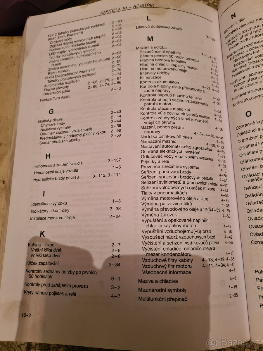 Manuál obsluhy, návod pro traktory Case Maxxum X-Line - 2