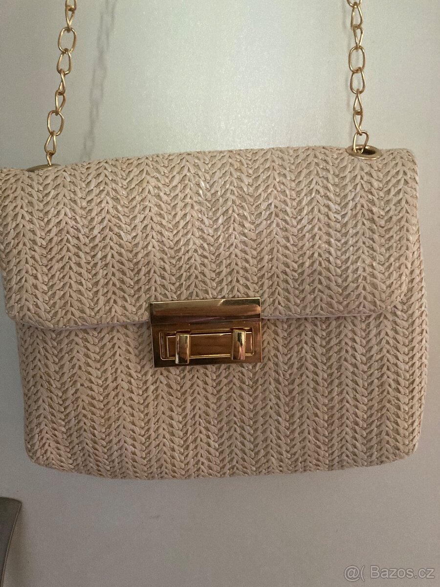 Kabelka slamena zlata - 2