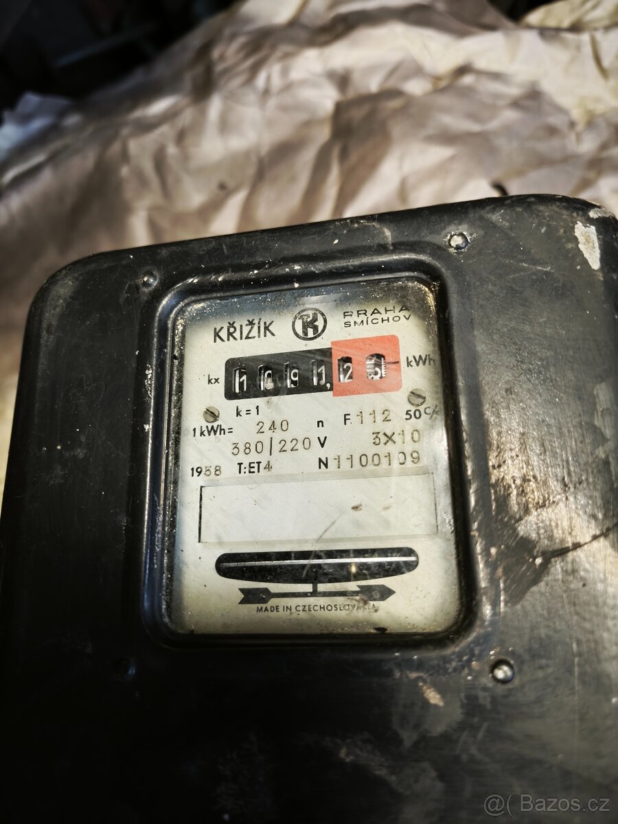 Sazbový spínač a mechanický elektroměr - 2
