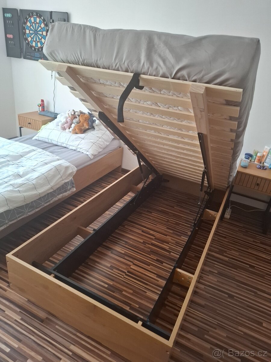 3ks. Posteľové rámy + 1 matrac. - 2