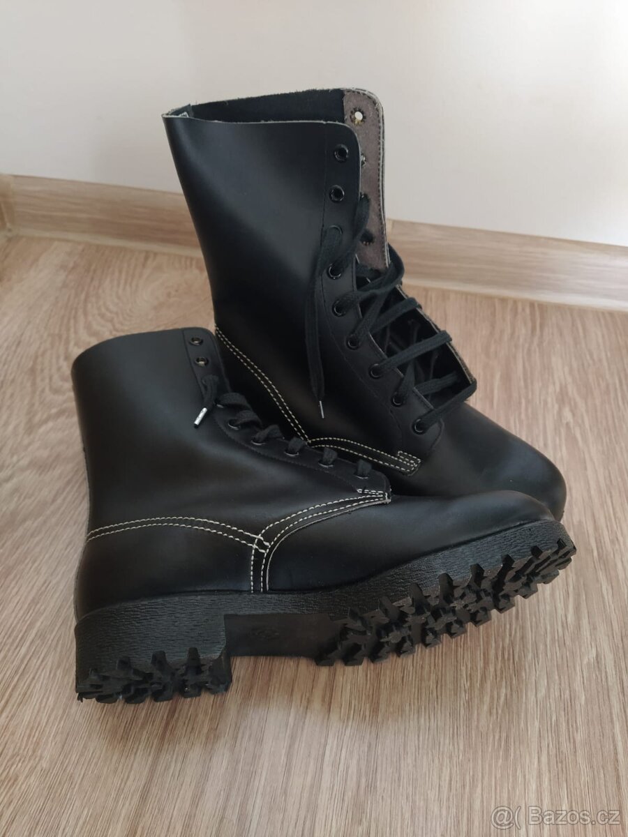 Nové kvalitní kožené vojenské boty velikost č.38 - 2