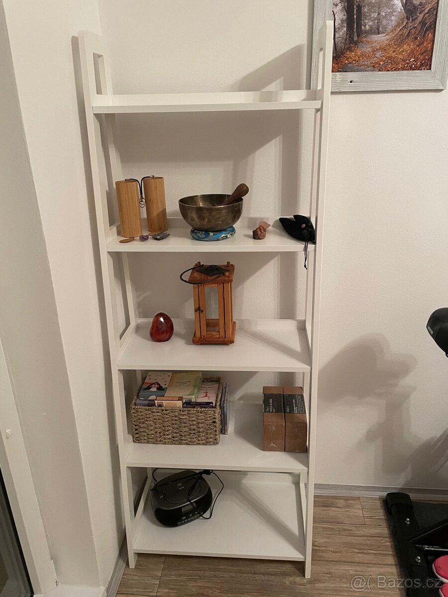 Knihovna HERNING 5 polic bílá - 2