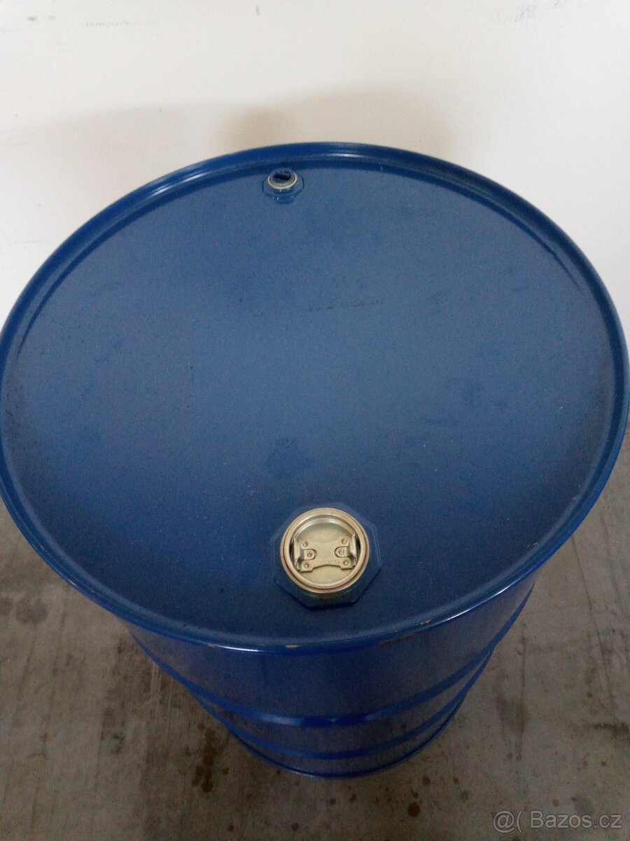 Plechový kovový sud 200 l bez deklu - více ks pěkné. - 2