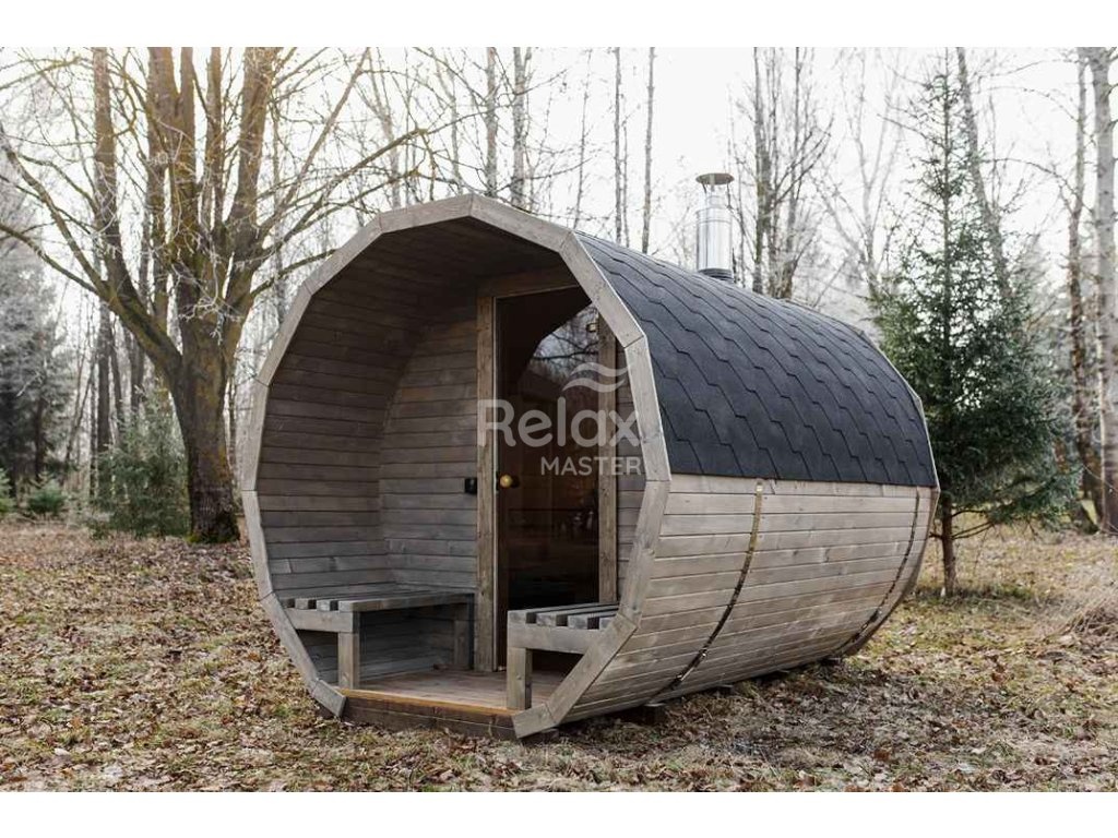 Finská sudová sauna 3m Premium - 2