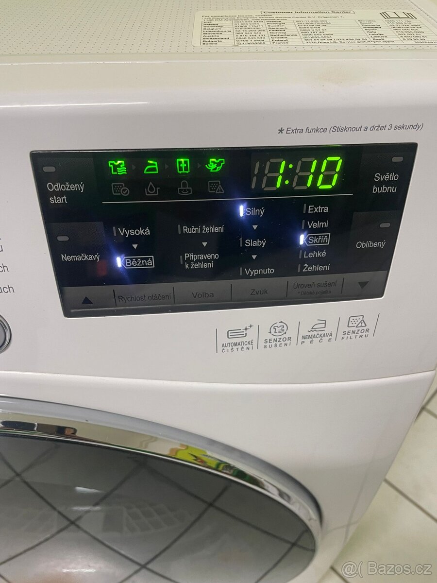 Sušička LG. Mod. RC 8055AH1Z. Na 8 kg. En. třída. A++. - 2