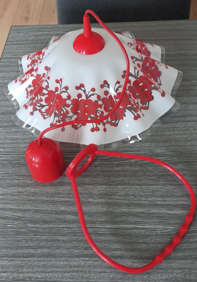 Sukýnka červená kytička - 2