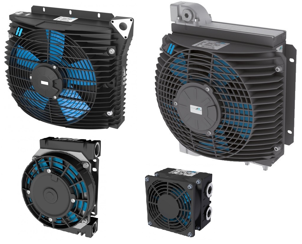 Vzduchový chladič oleje, ventilátory, termostat - 2