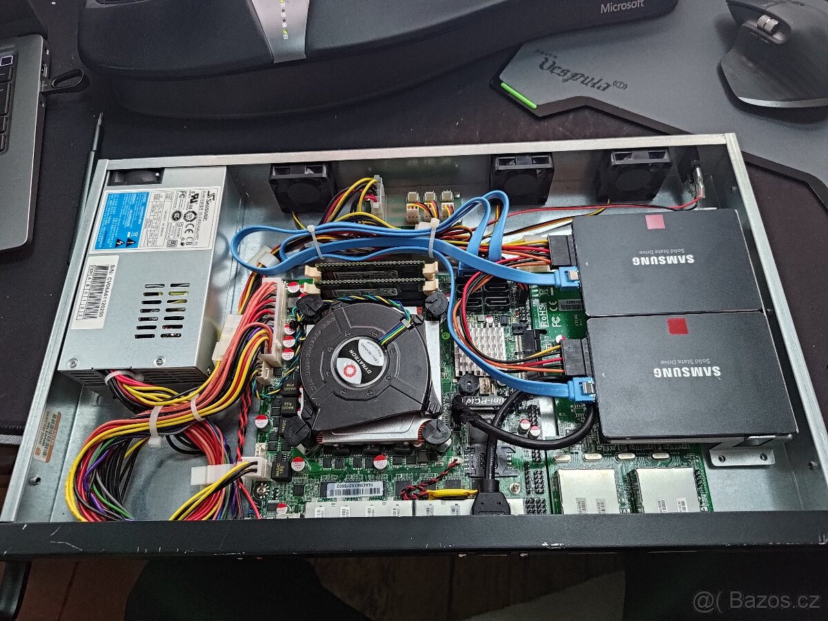 1U Rackmount Embedded Barebone i7 + 16GB + 12x ETH - 2