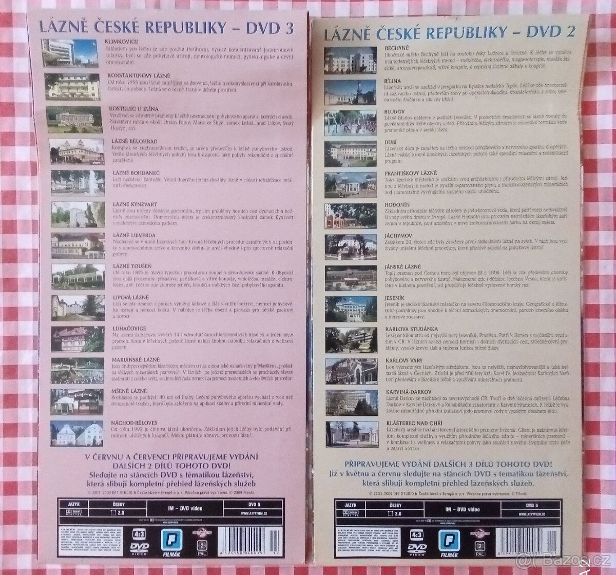 2DVD LÁZNĚ V SRDCI EVROPY (POŠETKY) - 2