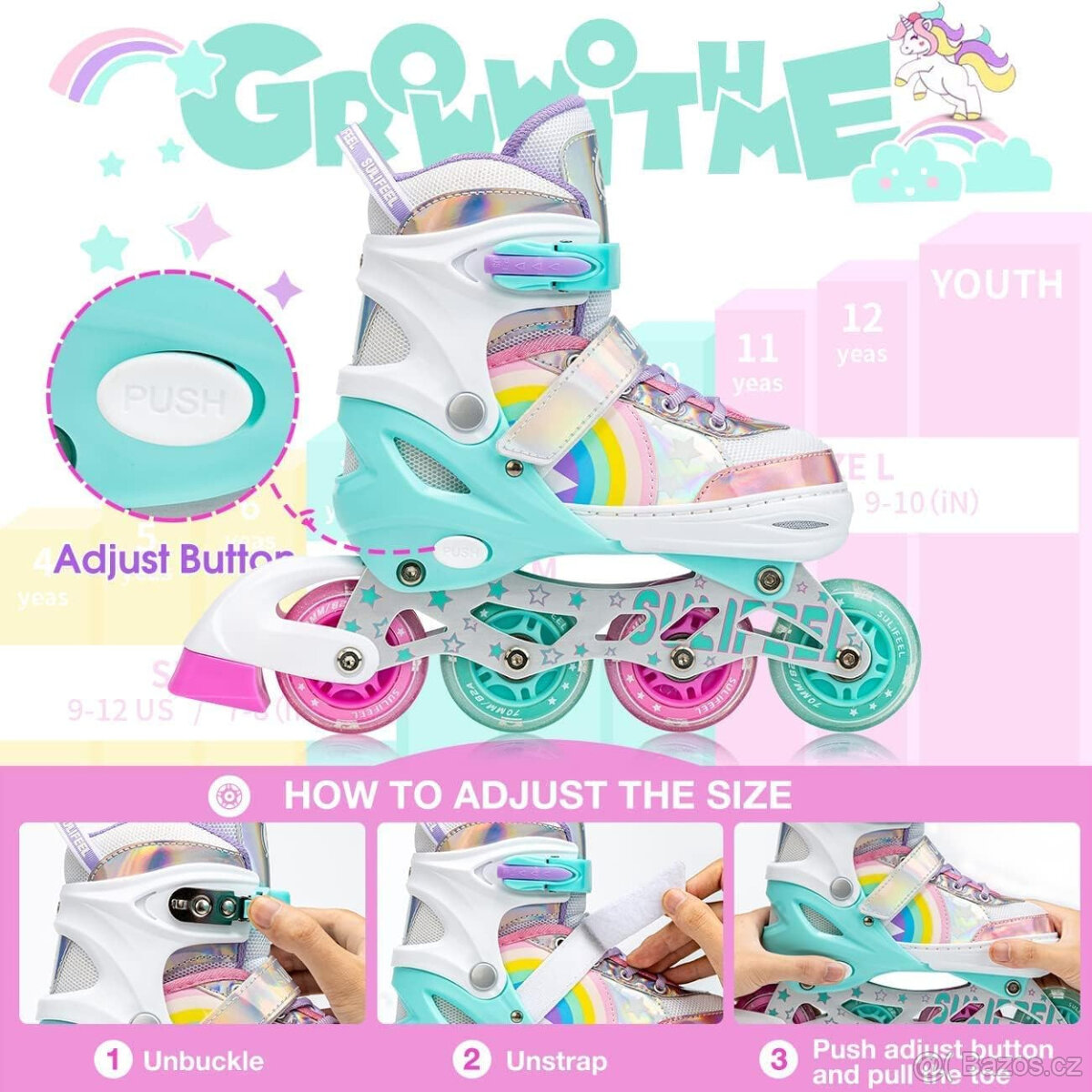 Nastavitelné inline brusle Unicorn - 2