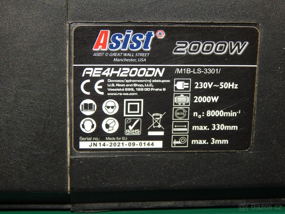 Protahovačka hoblovka ASIST 2000W 330/160mm - 2