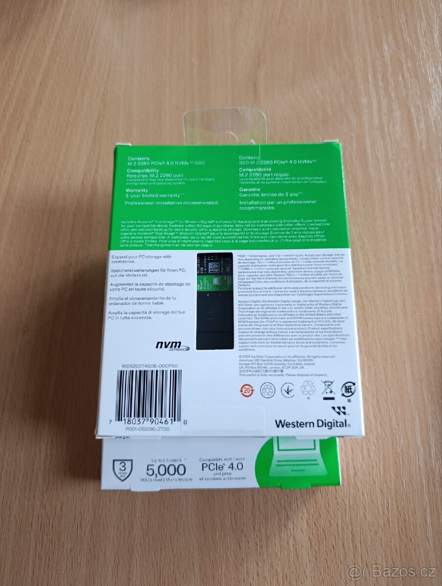 WD Green SN3000 M.2 2280 PCIe 4.0 2TB - 2