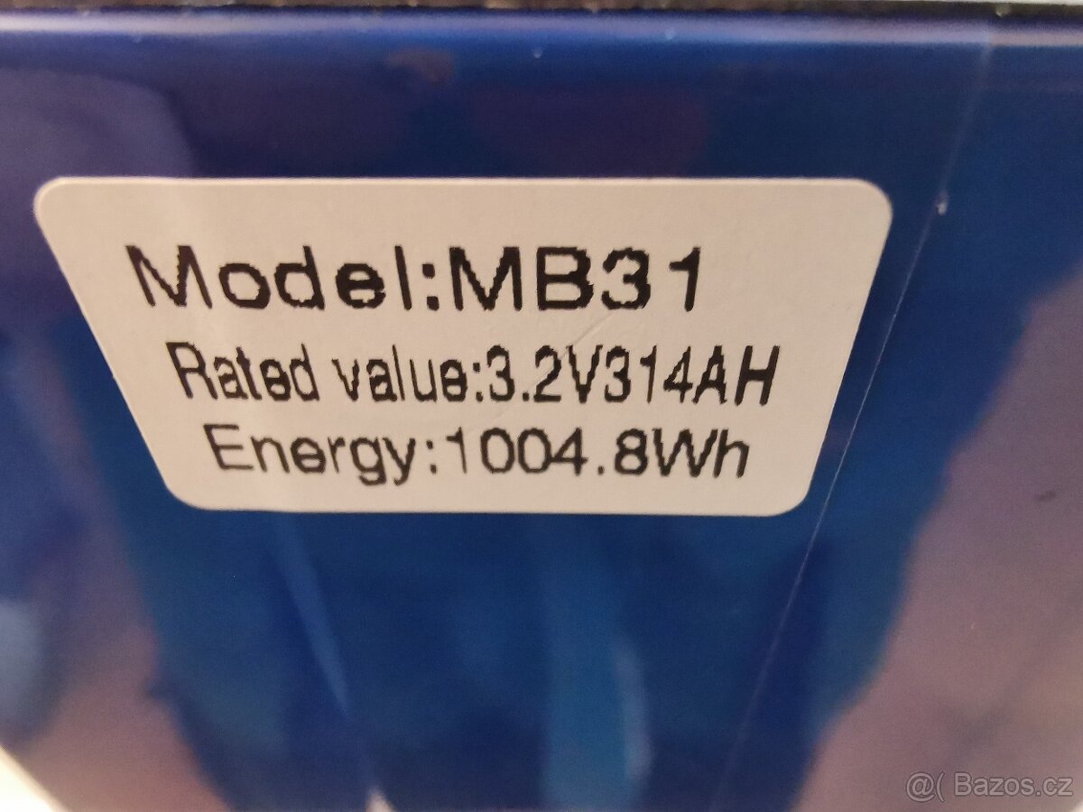 Baterie LiFePO4, Cornex 3.2V 314Ah, MB31, 4 - 16ks - 2