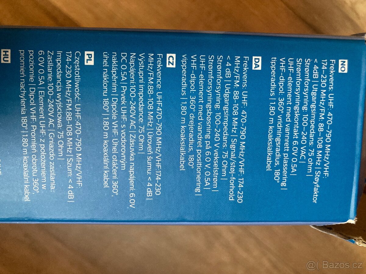 Pokojová anténa Philips SDV 6227/12 - 2