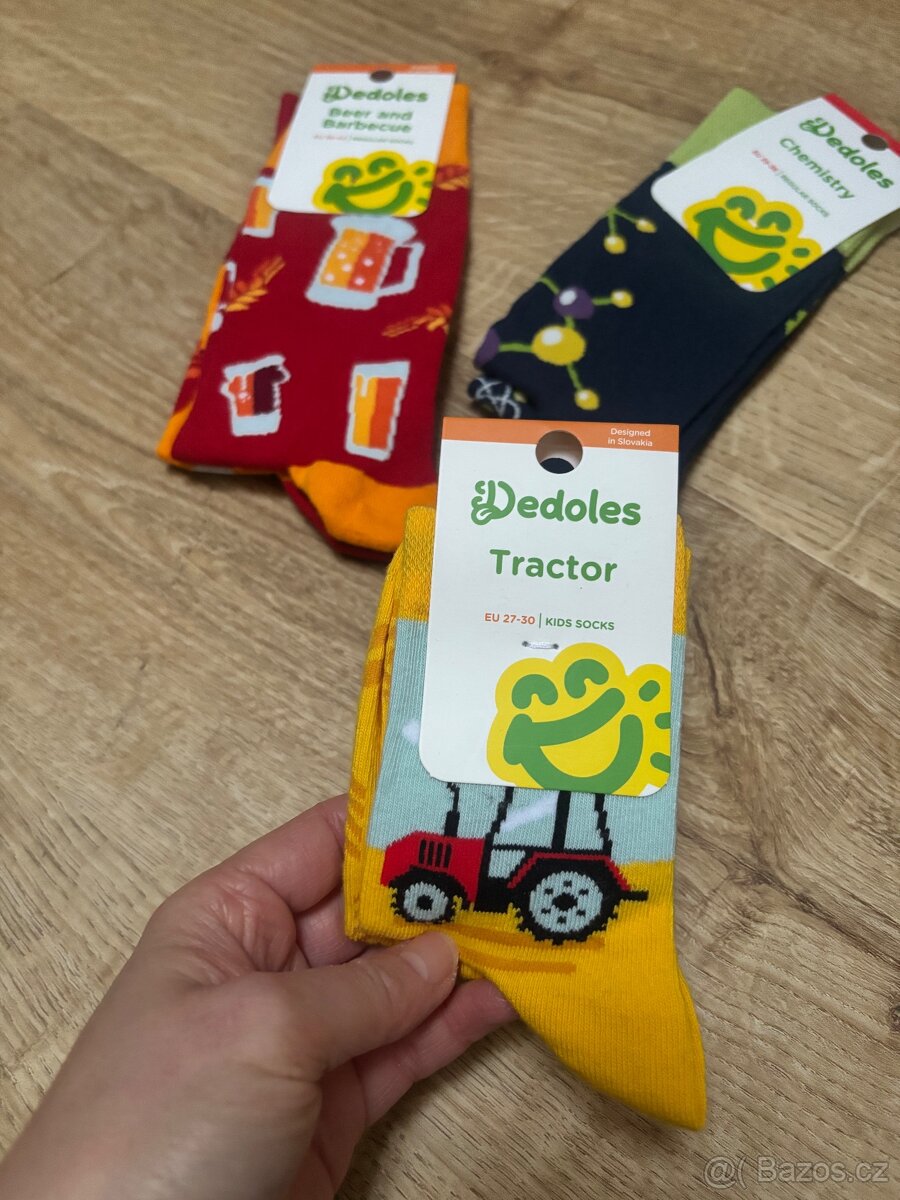 Dětské ponožky s traktorem Dedoles, vel. 27/30 - nové - 2