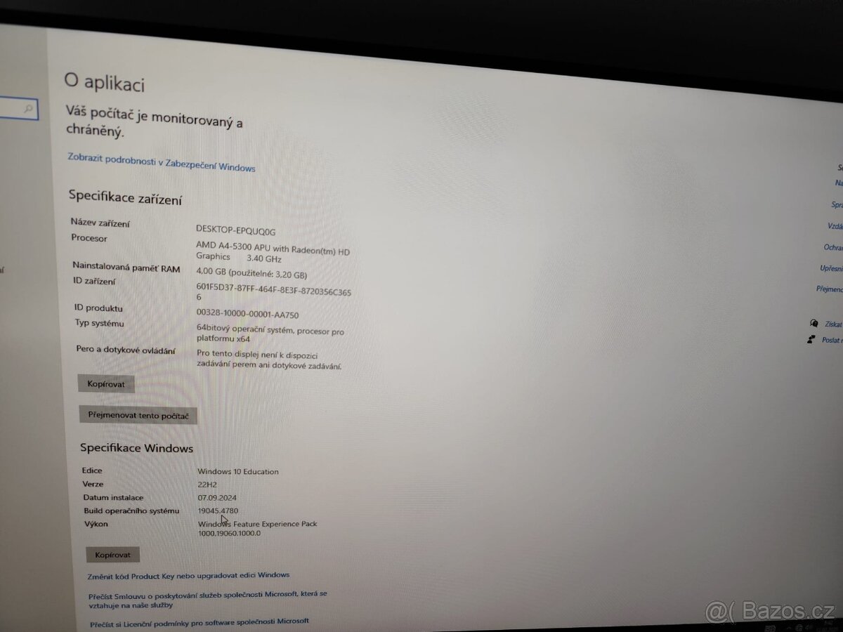 PC AMD A4-5300 3,2GHz - 2