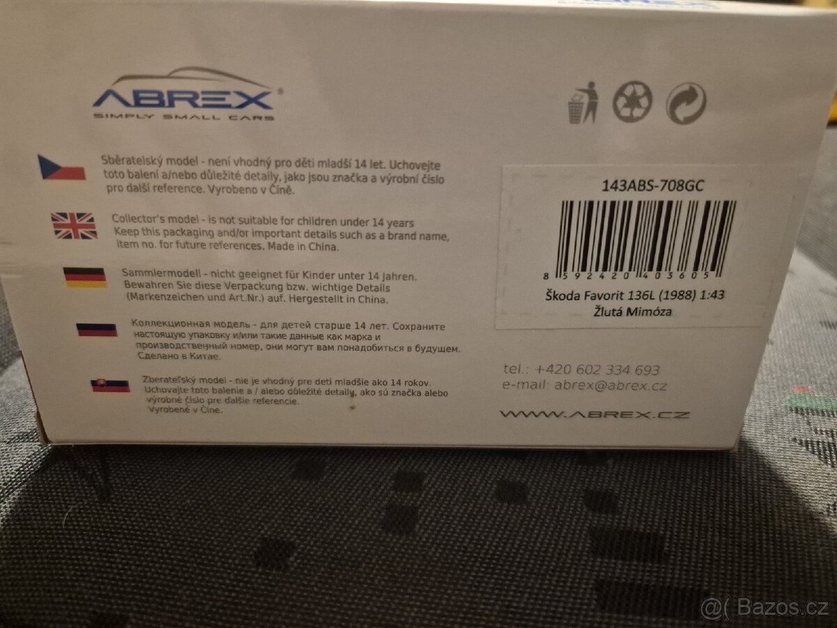 Škoda Favorit 1:43 Abrex - 2