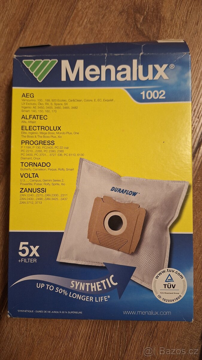 Sáčky do vysavače Menalux 1002. - 2