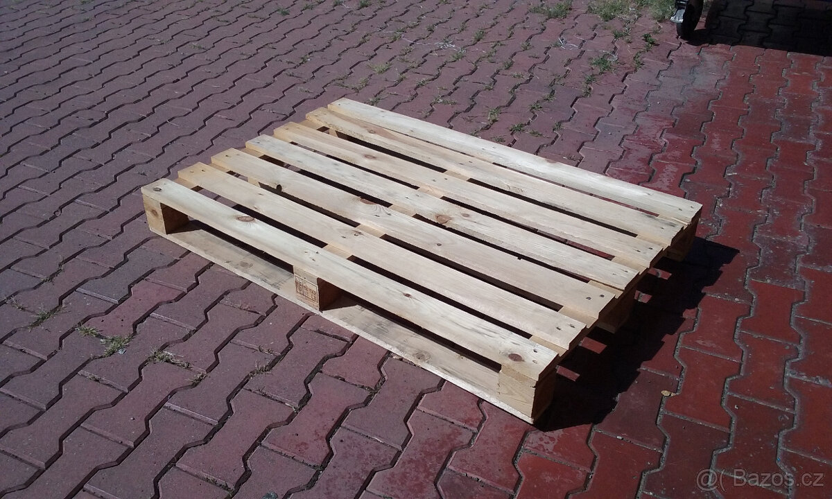 Palety standard 80x120cm, čisté bílé - 2