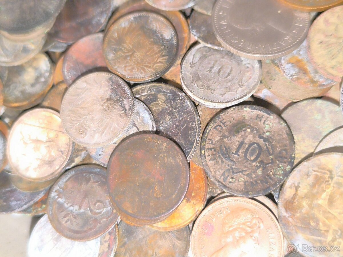 Starší mince, mix - 2