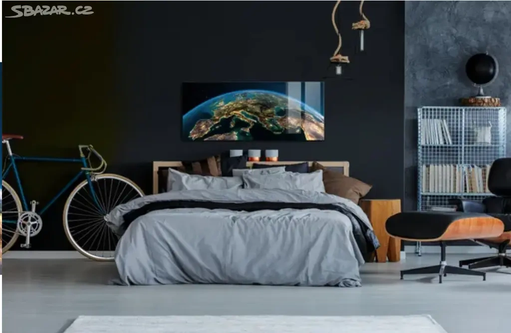 Obraz skleněný svět vesmír zeměkoule - 2