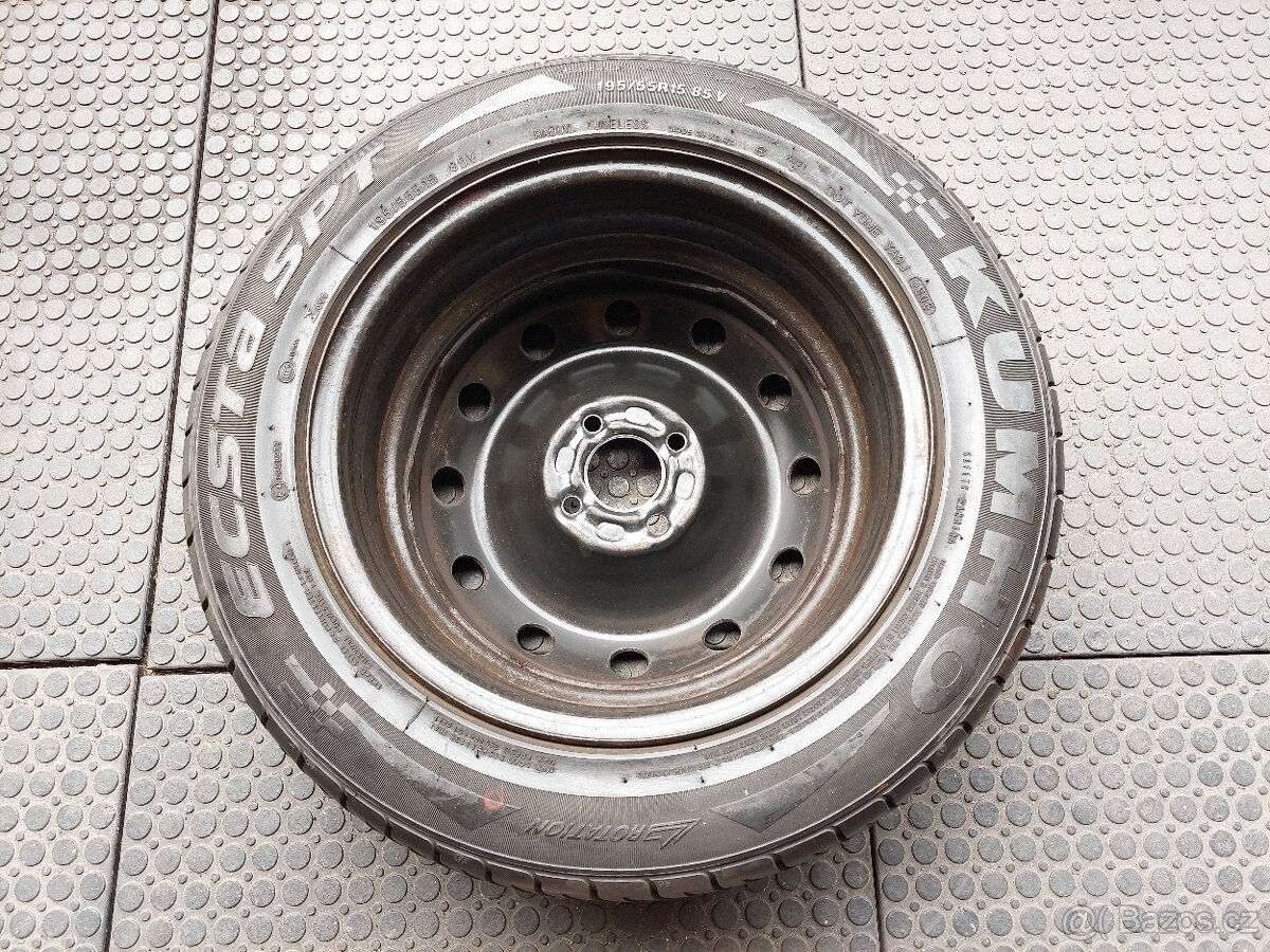 Rezerva 4x100 ET43 195/55 R15 Kumho 100% vzorek - 2