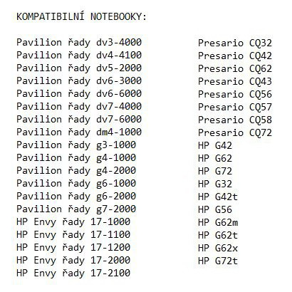 baterie HSTNN-CQ42 (MU06) pro notebooky HP (2.5hod) - 2