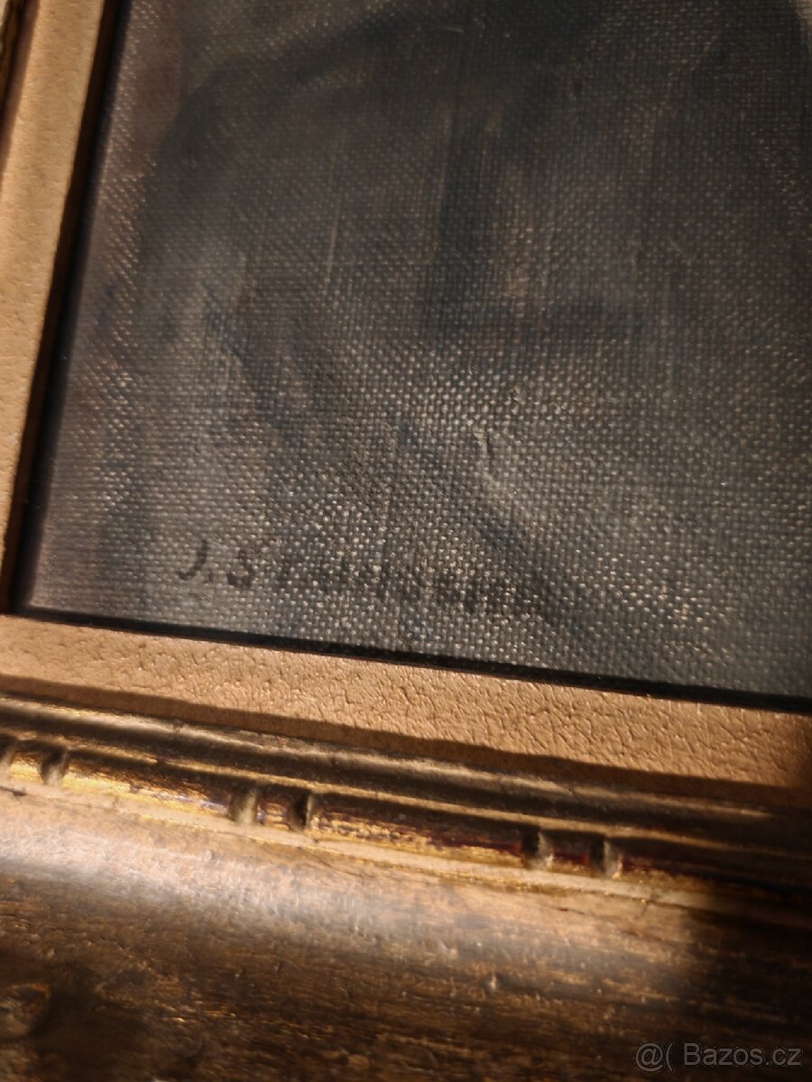 Obraz olej na plátně - Chlapec v obleku - 2