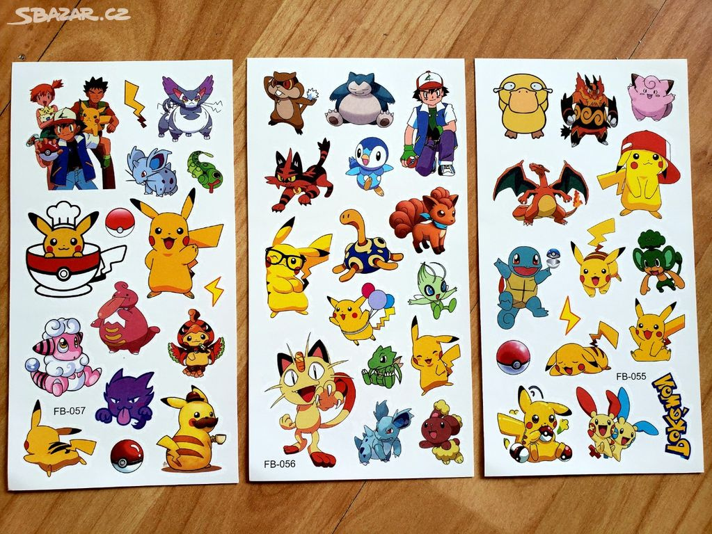dětské tetovačky Pokemon / Pokémon - 2